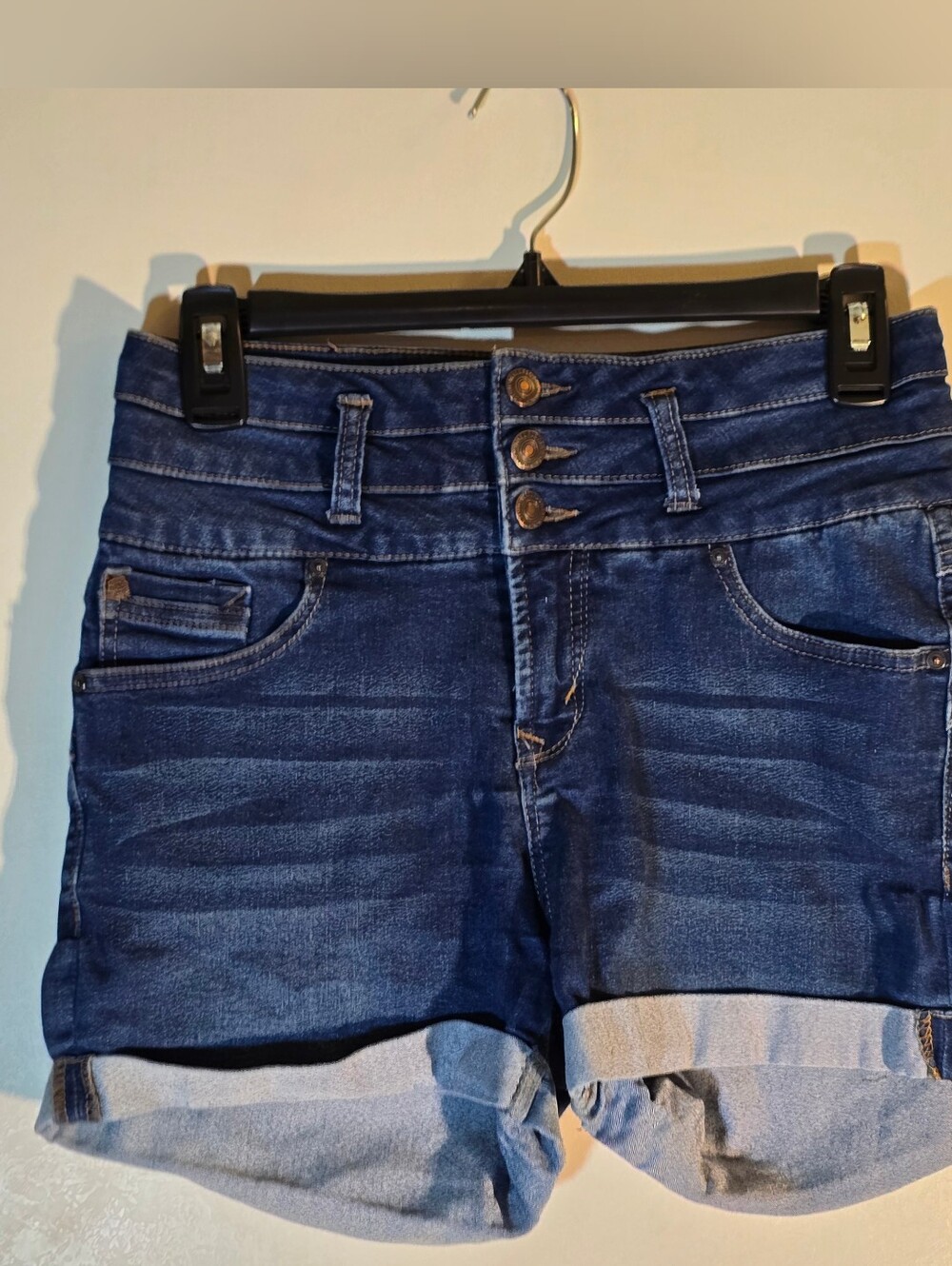 Wallflower Roll Hem High Waisted Shorts Size 5